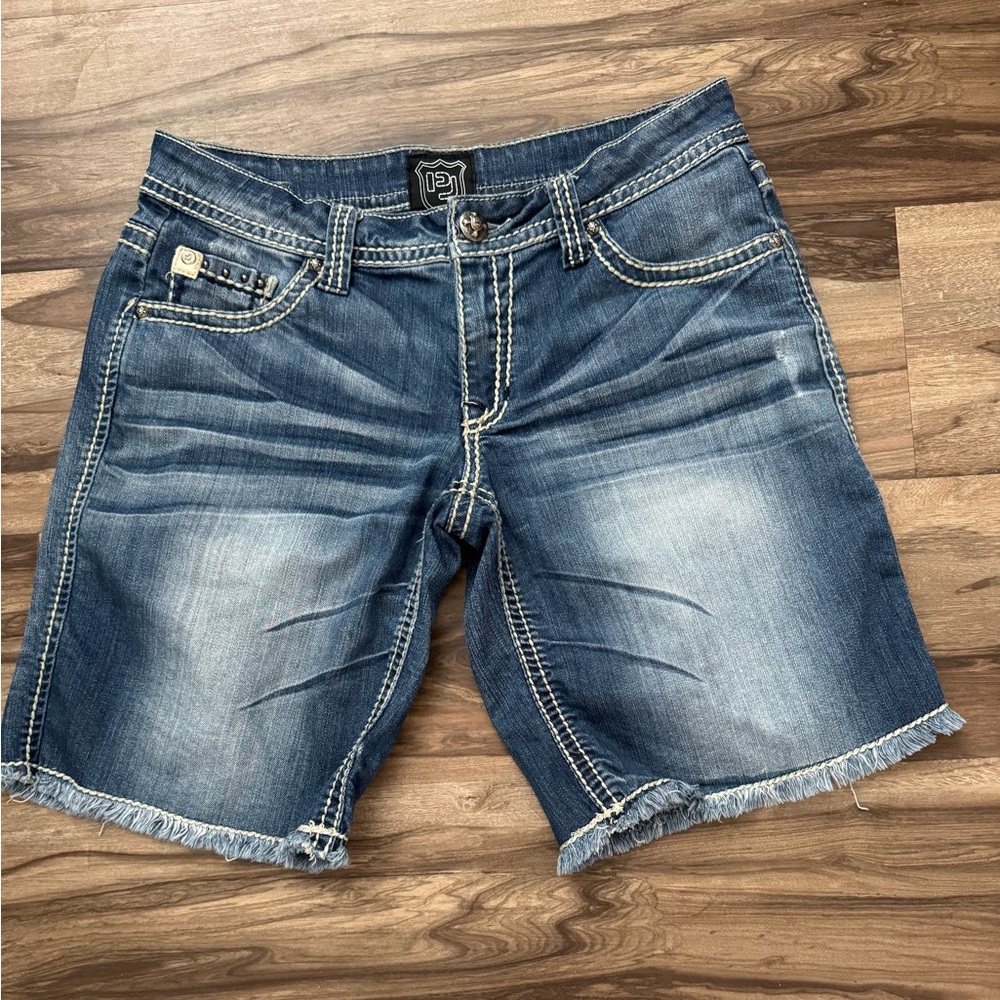 Petrol Cheyenne Blue Denim Shorts